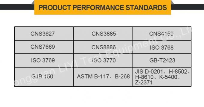 Os产品elétricos de LIYI ASTM B117 salgam corrosão que耐腐蚀性da resistência粉碎仪器做测试